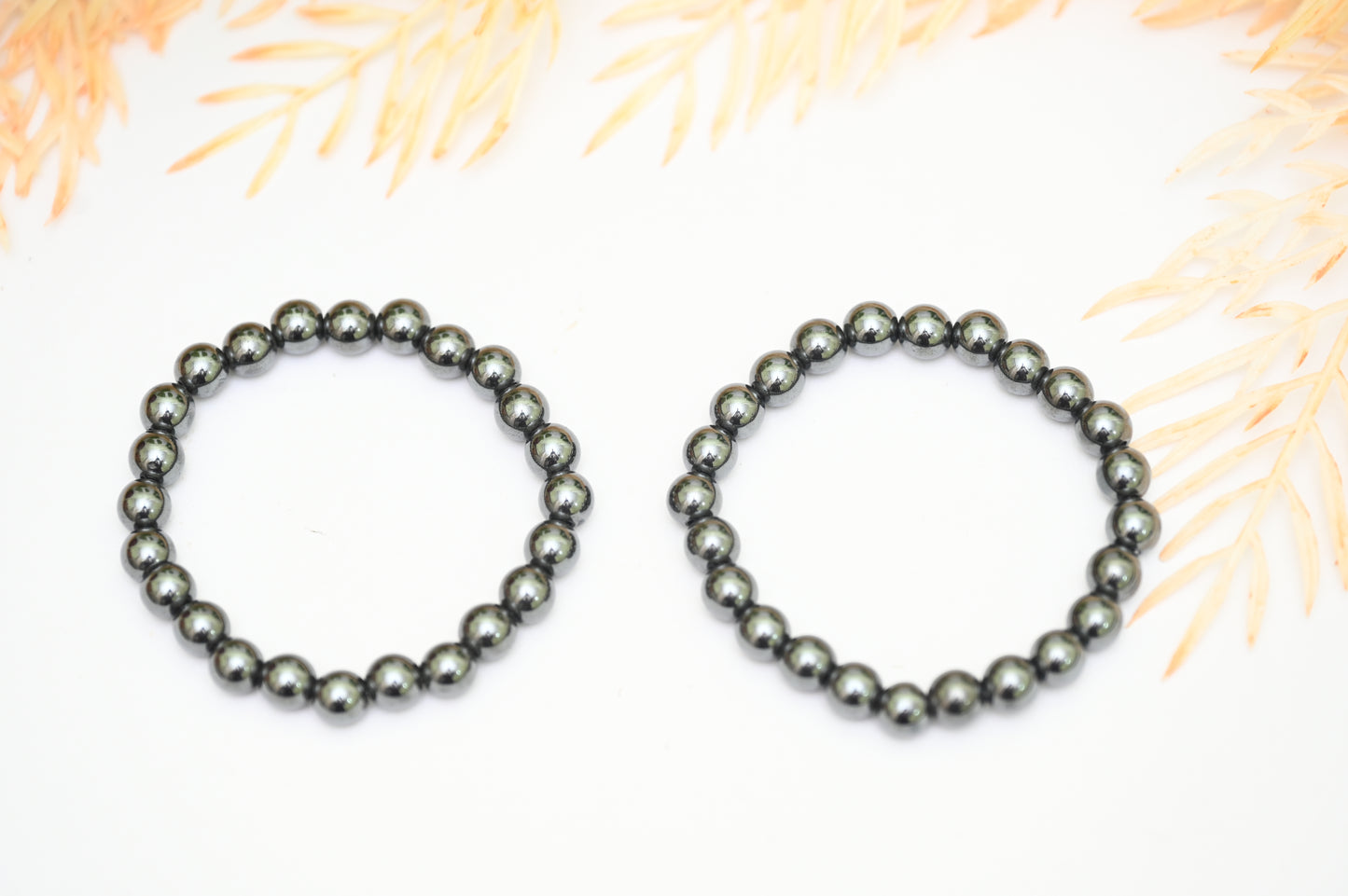 Hematite Round Beads Bracelet