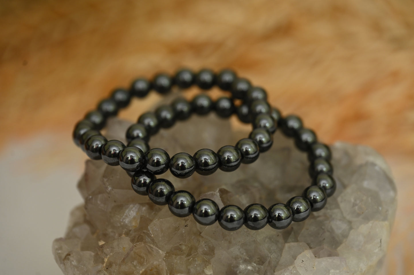 Hematite Round Beads Bracelet