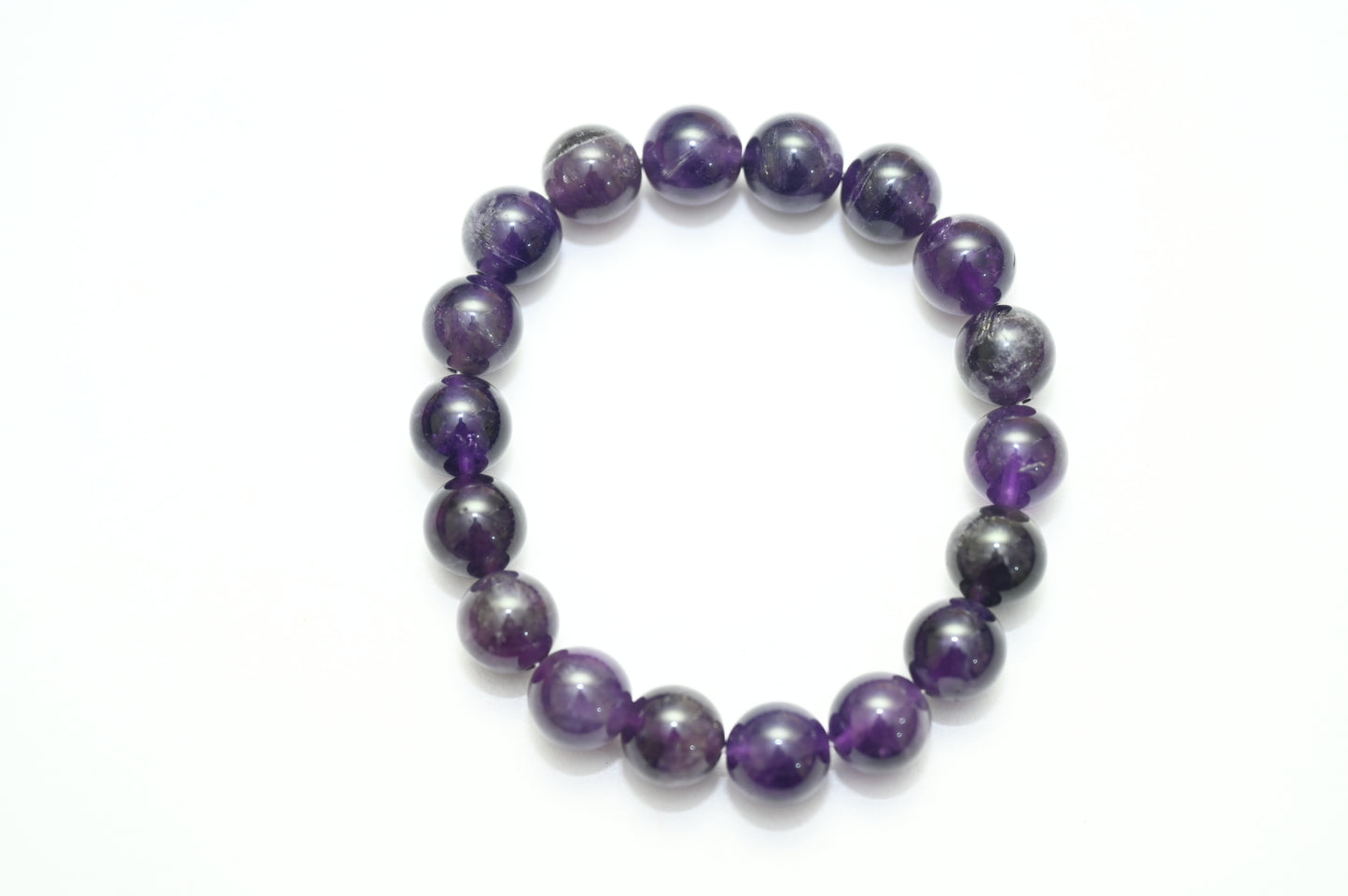 Amethyst Round Beads Bracelet