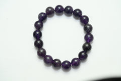 Amethyst Round Beads Bracelet