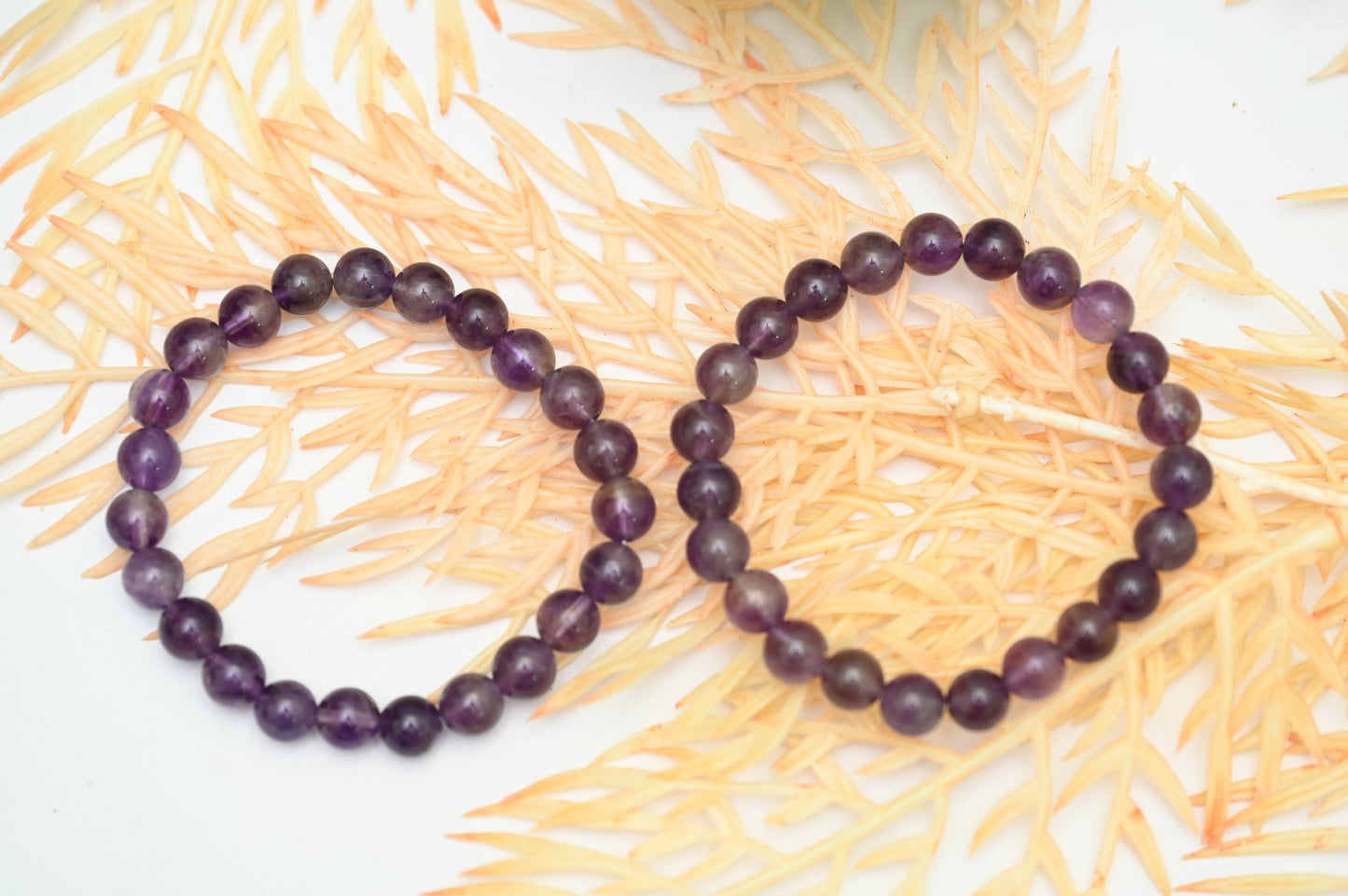 Amethyst Round Beads Bracelet