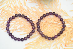 Amethyst Round Beads Bracelet
