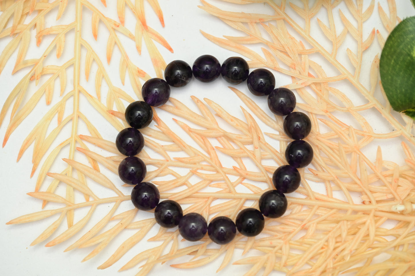 Amethyst Round Beads Bracelet