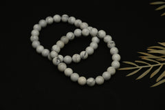 Howlite Crystal Bracelet (AAA Quality)