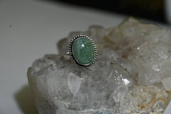 Green aventurine ring (AAA quality)