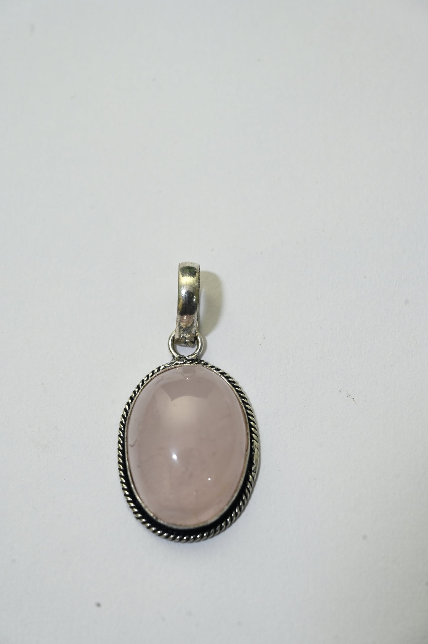 Rose quartz pendent