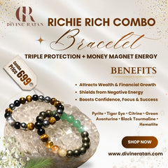 Richie Rich Combo ( Triple Protection Bracelet + money magnet Bracelet)