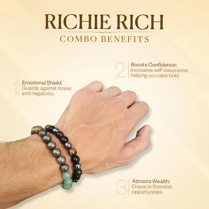 Richie Rich Combo ( Triple Protection Bracelet + money magnet Bracelet)