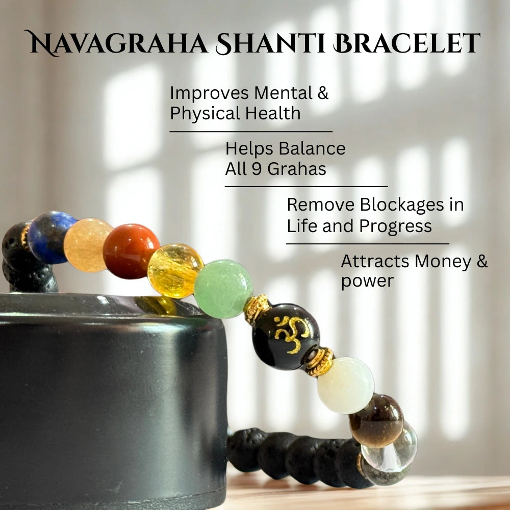 Navagraha Natural Multi Stones Bracelet