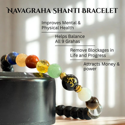 Navagraha Natural Multi Stones Bracelet