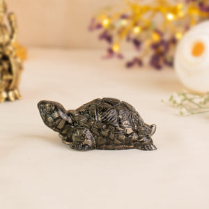 Pyrite Tortoise (Kachhua) for Money, Protection & Vastu with lab certificate