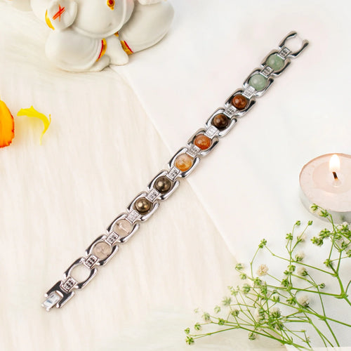 Metal Dhan Yog Bracelet - premium Silver