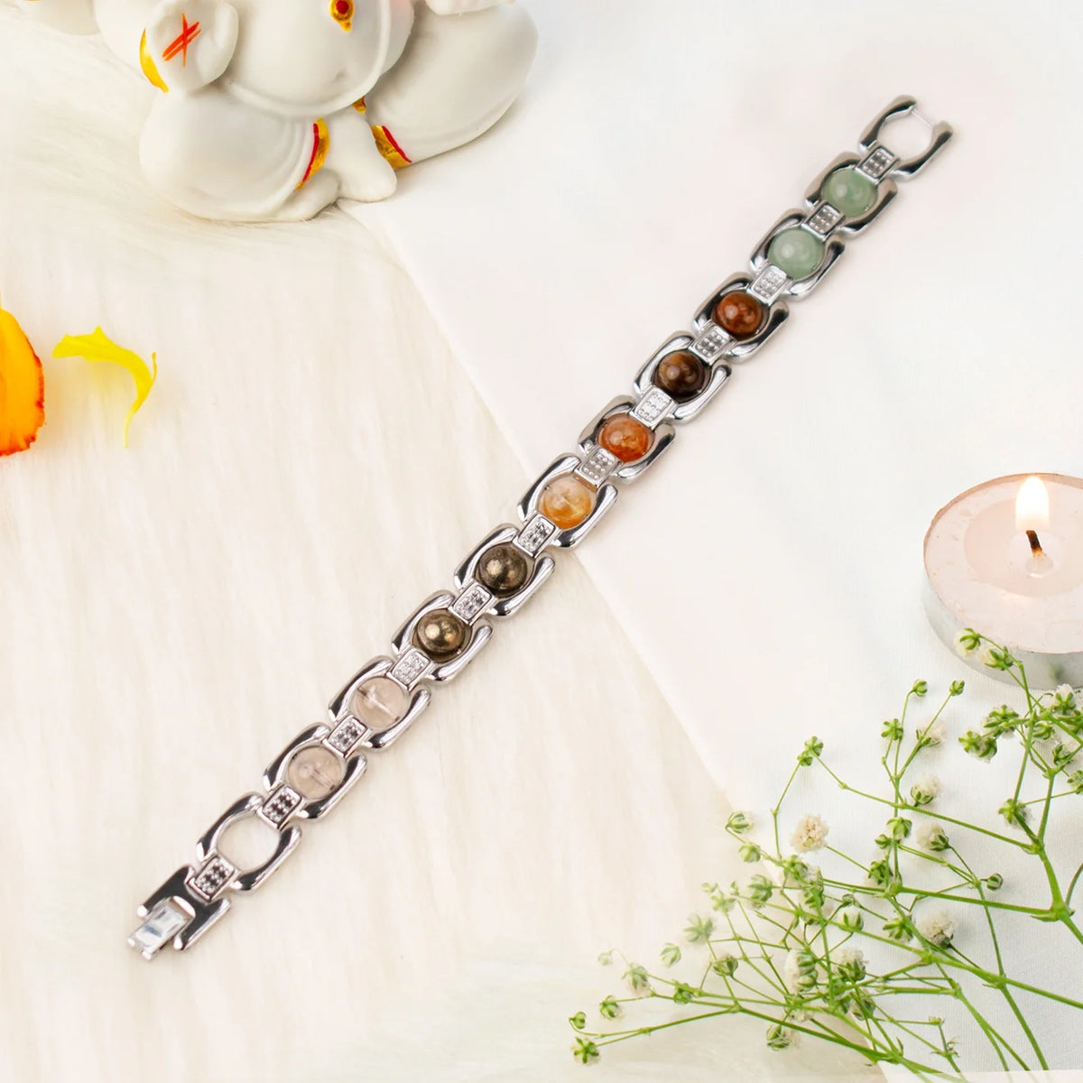 Metal Dhan Yog Bracelet - premium Silver