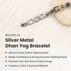Metal Dhan Yog Bracelet - premium Silver