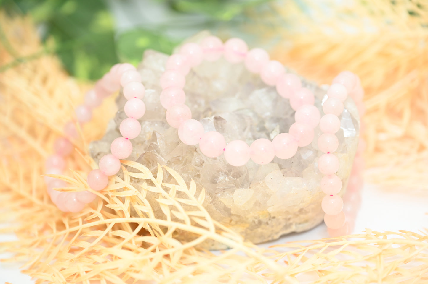 Rose Quartz Bracelet (AAA Quality)