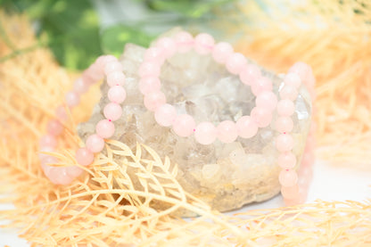 Rose Quartz Bracelet (AAA Quality)