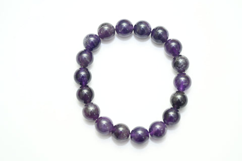 Amethyst Round Beads Bracelet