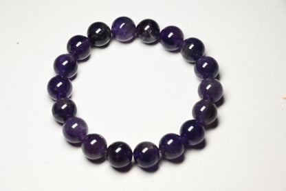 Amethyst Round Beads Bracelet