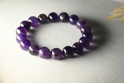 Amethyst Round Beads Bracelet