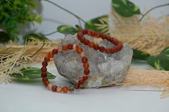 Red Carnelian Crystal Bracelet – 8MM (Grounding & Anchoring)