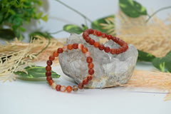 Red Carnelian Crystal Bracelet – 8MM (Grounding & Anchoring)