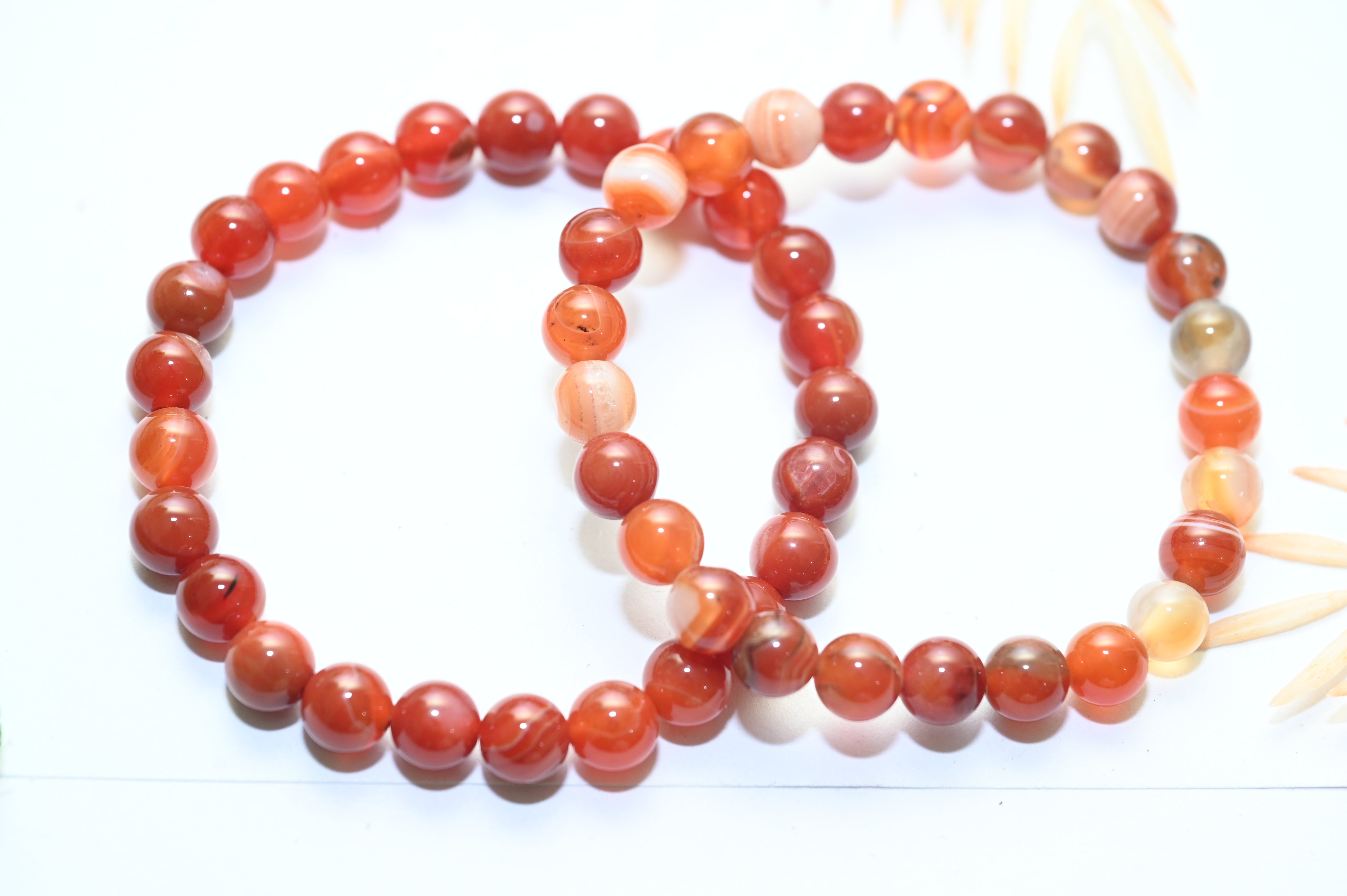 Red Carnelian Crystal Bracelet – 8MM (Grounding & Anchoring)