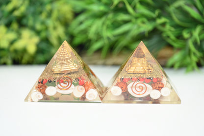 Dhan Laxmi Pyramid - Shree Yantra Gomti Chakra