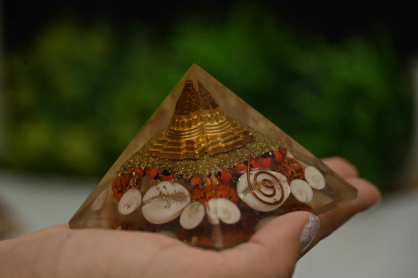 Dhan Laxmi Pyramid - Shree Yantra Gomti Chakra