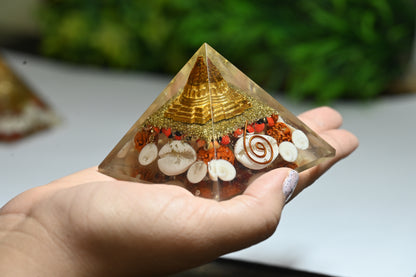Dhan Laxmi Pyramid - Shree Yantra Gomti Chakra