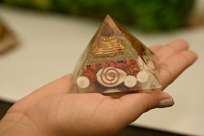 Dhan Laxmi Pyramid - Shree Yantra Gomti Chakra