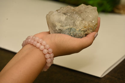 Rose Quartz Bracelet (AAA Quality)