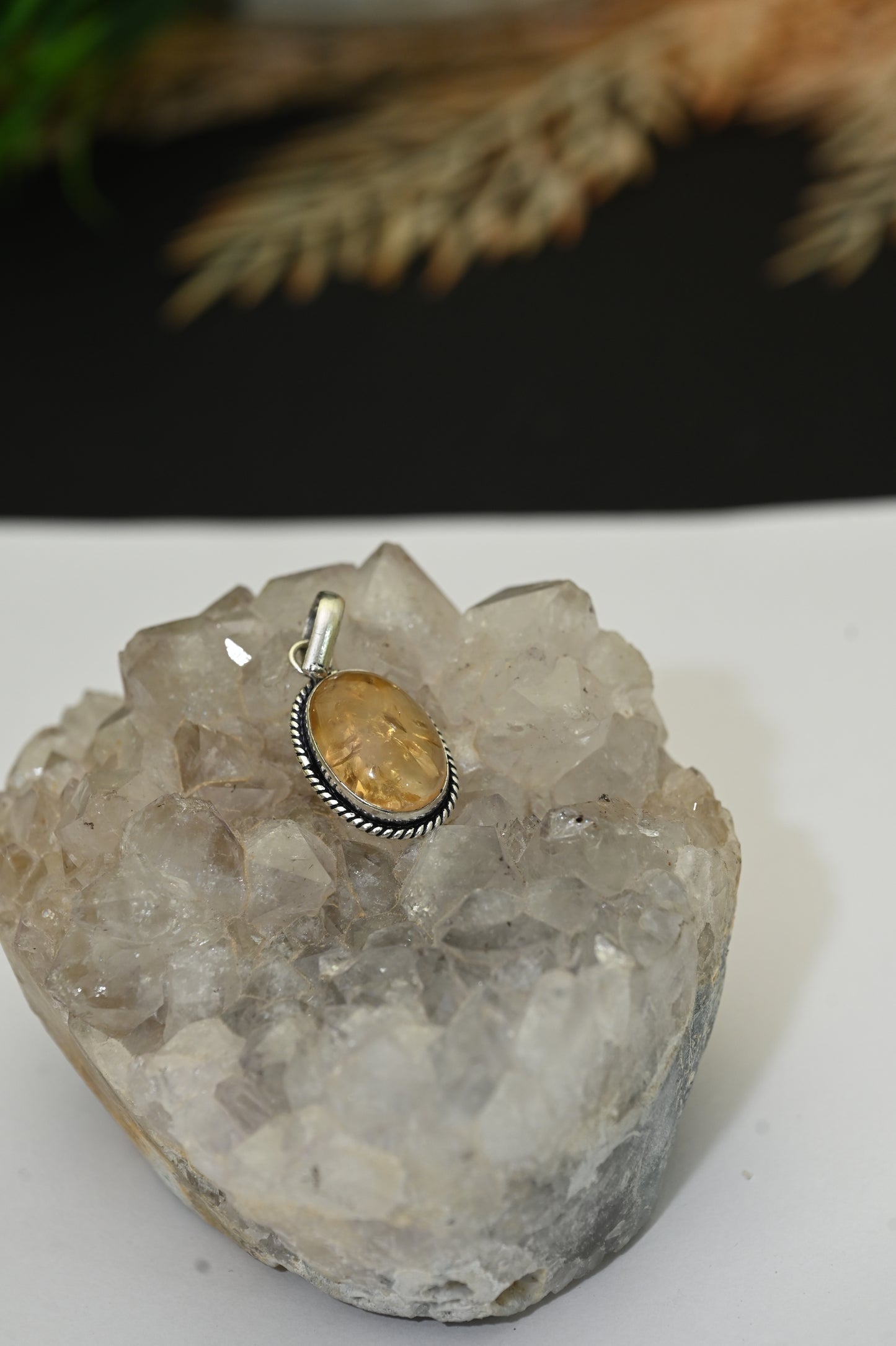 Citrine pendent ( Money and career growth )