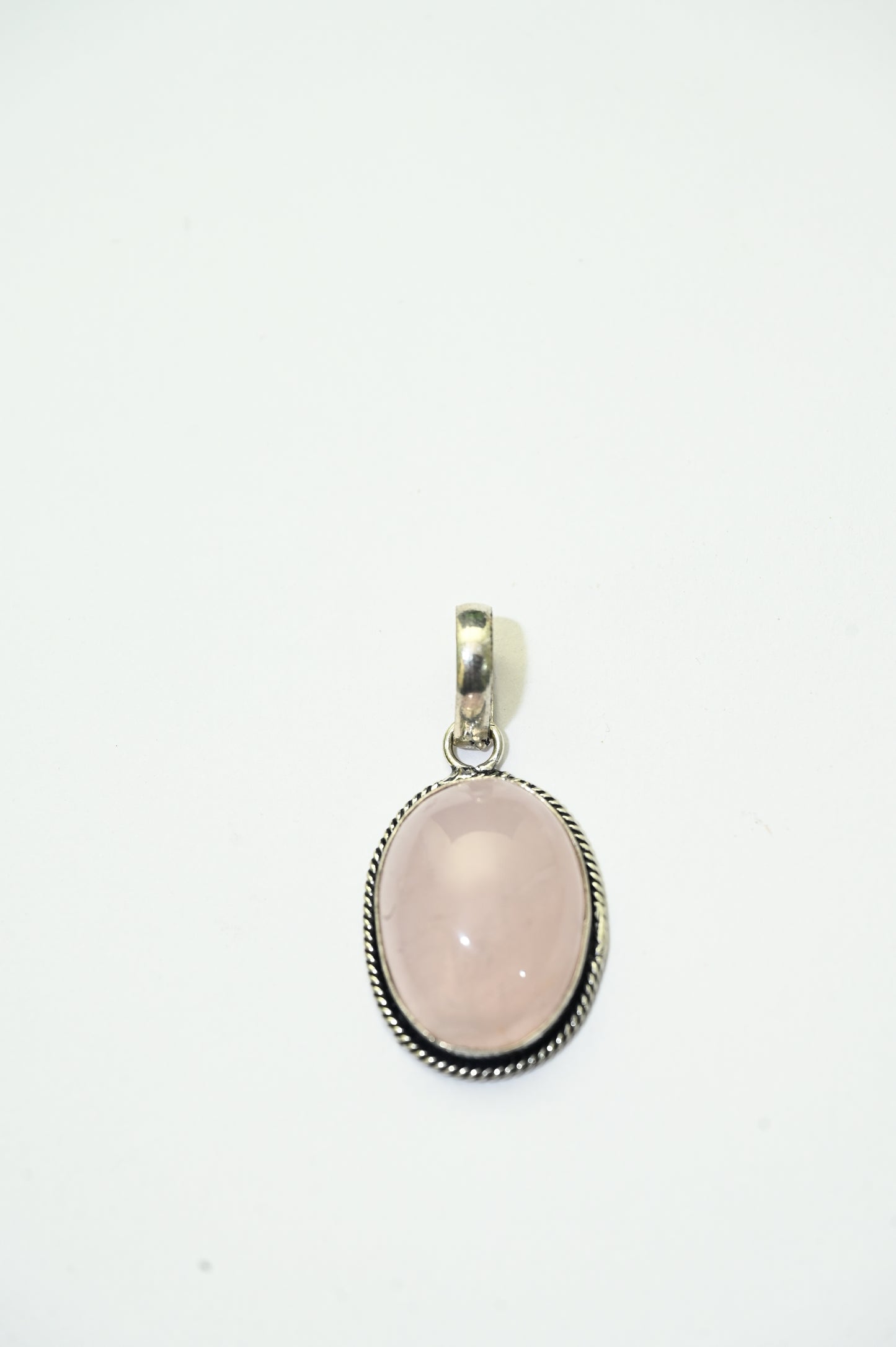 Rose quartz pendent