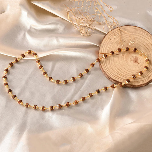 5 Mukhi Rudraksha Mala With lab certification