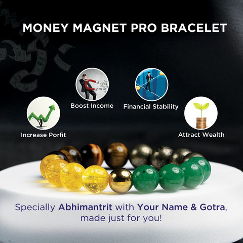 Money Magnet Bracelet with (lab certificate)