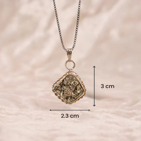 Raw Pyrite Anklet +Premium Pyrite pendent (With Lab certificate)