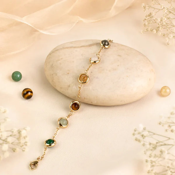 Metal Dhan Yog Bracelet for Women( free selenite plate )