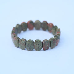 Unakite Tumble Bracelet for Emotional Balance